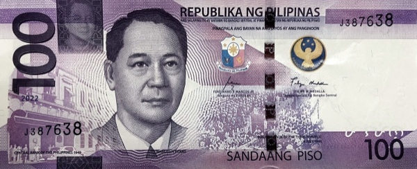 (940) ** PNew (PN232) Philippines - 100 Piso Year 2022